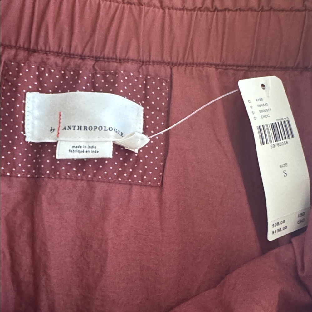 Anthropologie Eula Pintucked Mini Skirt pleated bohemian size Small NWT - Picture 6 of 11